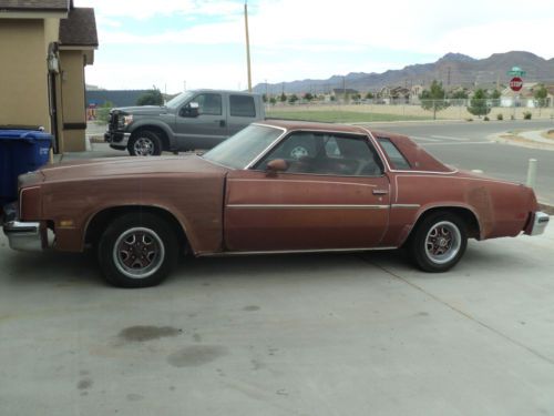 1977 oldsmobile cutlass supreme brougham coupe 2-door 5.7l no reserve