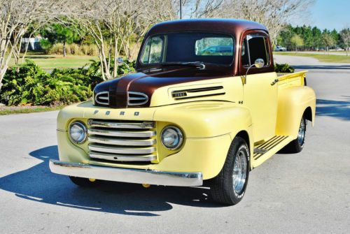 Absolutely amazing 1950 ford f-1 street rod v-8 auto p.s,p.b 350 chevy run&#039;s new