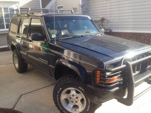 1999 jeep cherokee limited: sunroof, leather, lifted, armored