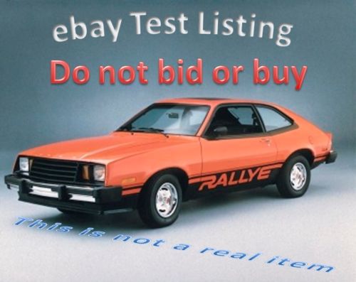 Ebay test listing do not bid or buy