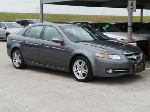 2008 acura tl gray grey leather sunroof 75k miles ship assist automatic texas