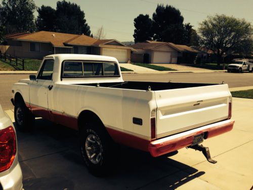 1971, 454, 3/4 ton, 4x4, long bed, standard cab, automatic trans, chevy pickup