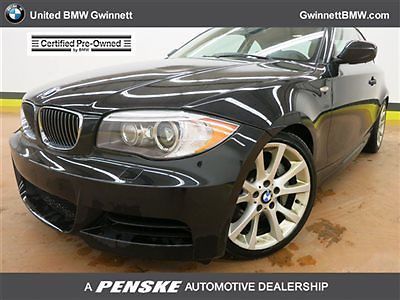 135i 1 series low miles 2 dr coupe gasoline 3.0l straight 6 cyl engine black sap
