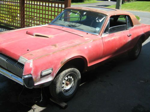 1968 mercury cougar xr7g sunroof, factory air