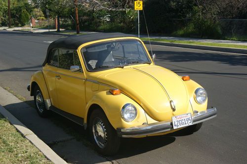 1975 vw beetle convertible, california original car