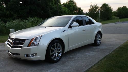2008 cadillac cts - pearl white 3.6l direct injection *navigation* **beautiful**