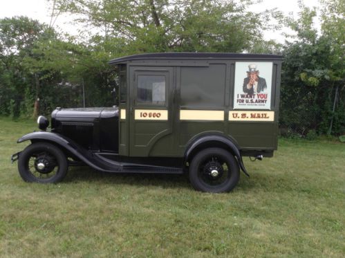 1930 ford model a mail truck