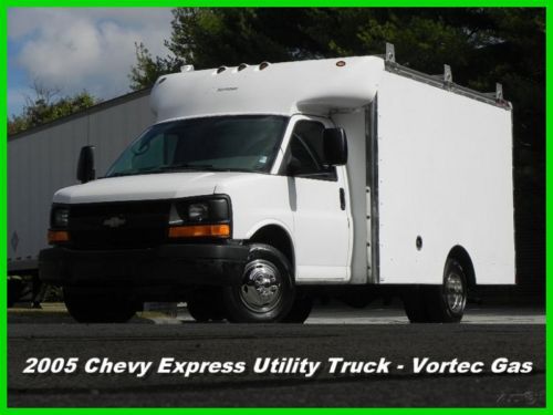 05 chevrolet express cutaway utility van box truck 6.0l vortec gas used chevy ac