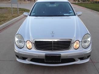 2005 mercedes e55 amg silver/black,ventilated seats,nav,park assist,clean carfax