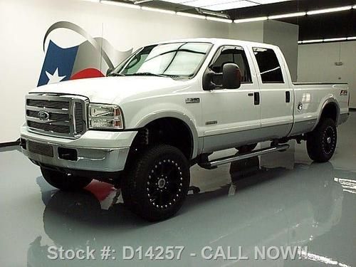 2006 ford f-350 lariat diesel fx4 4x4 lifted 20's 61k texas direct auto