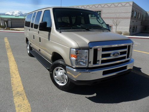 2012 ford e350 12 passenger van tan running boards 26k miles factory warranty