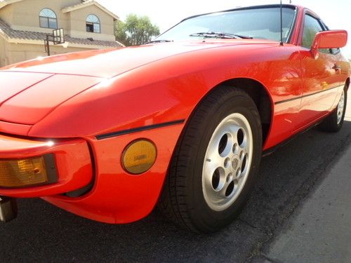 1987 porsche 924s touring 5-speed low miles &amp; mint guards red &amp; black + sunroof!