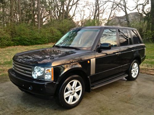 2004 land rover range rover hse black/gray 2-owner luxury package tow wow obo!!!