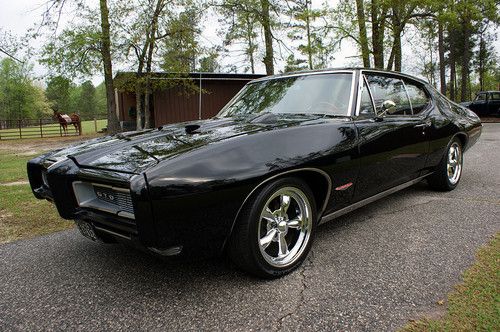 1968 pontiac gto real deal * black on red * ac * 4wpdb * ps * 455ci ho * sharpe