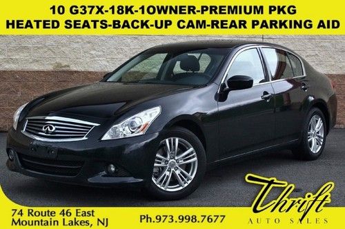 10 g37x-18k-1owner-premium pkg-heated seats-back-up cam-rear parking aid