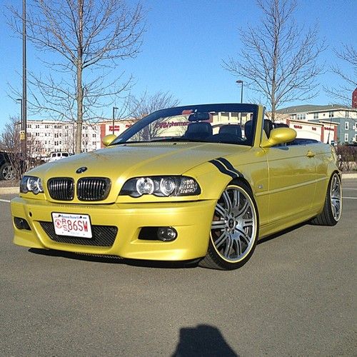 2000 bmw 323ci convertible 57,000 miles m3 replica phoenix yellow