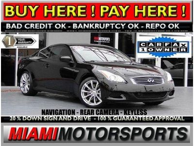 We finance '08 infinity g37 1 owner rwd navigation back up camera premium sound