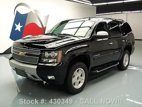 2007 chevy tahoe lt z71 4x4 8 pass blk on blk 18's 83k texas direct auto