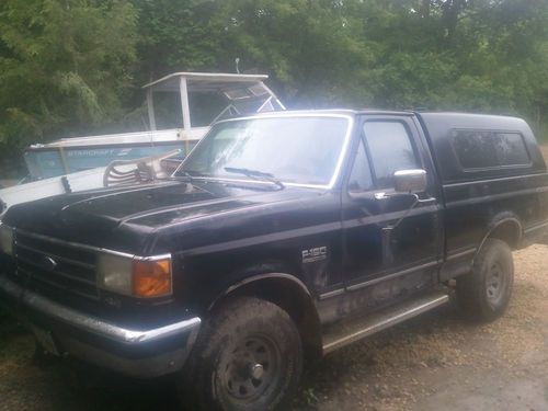 1990 f150 ford w plow 4.9l 109k orig. miles western e4od lariat xlt for parts !!