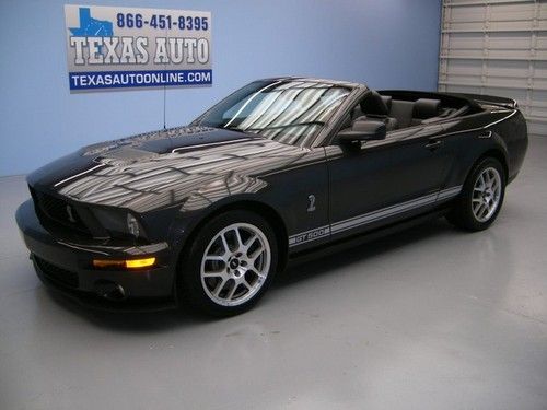 We finance!  2008 ford mustang shelby gt500 convertble supercharged 6 speed 1own