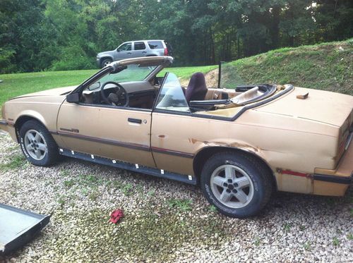 1987 chevrolet cavalier rs convertible 2-door 2.8l