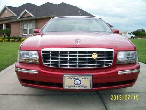 1998 cadillac deville base sedan 4-door 4.6l red 60k 2nd owner nice!