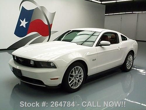 2012 ford mustang gt premium 5.0 6-spd htd leather 33k! texas direct auto