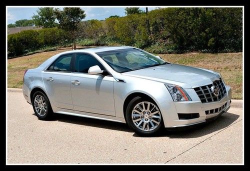 2012 cadillac cts, panoramic sunroof, silver / black, factory warranty, finance!