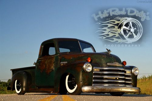 1950 3100 chevy rat rod street hot rod pickup shop truck air ride bagged w/ ac!