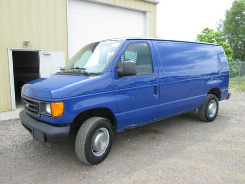 04 ford e-250 cargo van v8 shelves cold ac solid body 1 owner very affordable