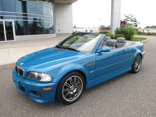 2003 bmw m3 convertible 6 speed manual laguna seca blue rare find extra clean