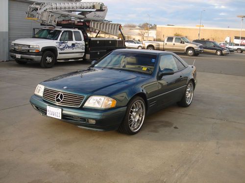 1999 mercedes-benz sl500 base convertible - low miles - hard top - custom wheels