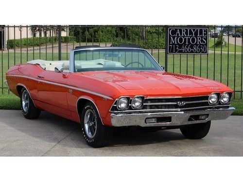 1969 chevrolet chevelle ss 396 automatic 2-door convertible
