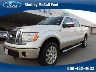 2010 ford f-150 4wd king ranch 4x4 nav leather sunroof tow pack sat radio 20"s