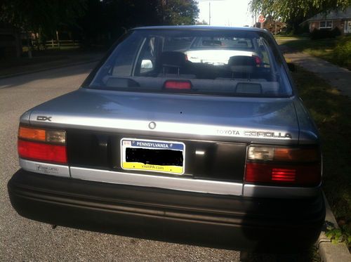 Find used 1990 Toyota Corolla DX 4-Door 1.6L Original ... Find used 1990 Toyota Corolla DX 4-Door 1.6L Original ...