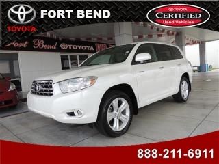 2010 highlander limited alloys backup camera jbl leather moonroof certified