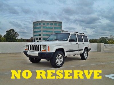 2000 jeep cherokee sport low miles 4x4 nice clean no reserve auction!!!