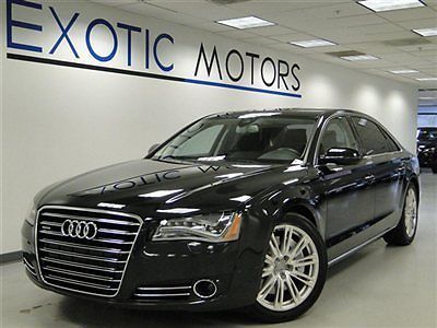 2012 audi a8l quattro! nav rear-cam pano-roof pdc shades 1-owner waranty 20&#034;whls