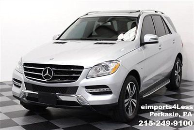 Ml350 4matic awd 12 s package 12k running boards camera navigation silver awd