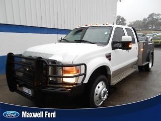 08 ford super duty f450 king ranch dually, strong work truck with leather