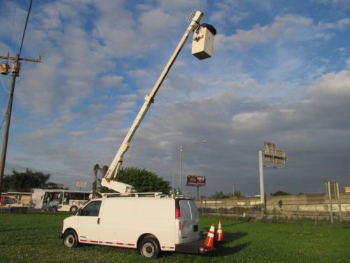 *only 15k miles* 3500 extended length altec bucket / boom truck van with jib