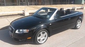 2007  audi a4 cabriolet  2.0t blacl/black ,well maintained,heated seats ,clean