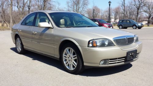 2004 lincoln ls 4dr sedan v8 champagne w/ tan leather *****very low price*******