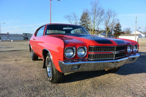 1970 chevelle ss 396 big block real ss # matching barn find  factory bench seat