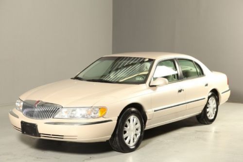 2000 lincoln continental 60k miles pearl white on tan leather wood alloys 1owner