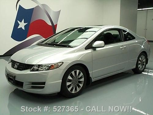 2009 honda civic ex coupe sunroof cruise control 73k mi texas direct auto