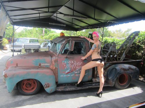 1952 chevrolet pick up rat rod custom show truck big block! live video! l@@k