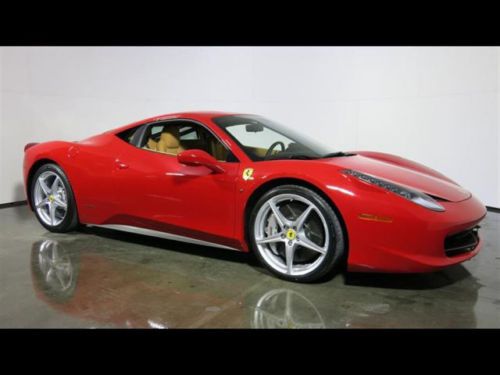 2011 ferrari 458 italia 20&#034; rims one owner electrical seats