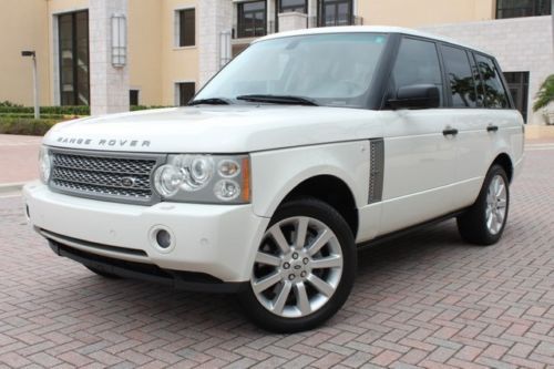 2007 range rover sc supercharged 4wd,rear-entertainment,clean carfax/autocheck