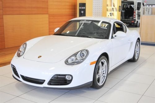 Used porsche certified carrera white cayman with convenience and sound packages